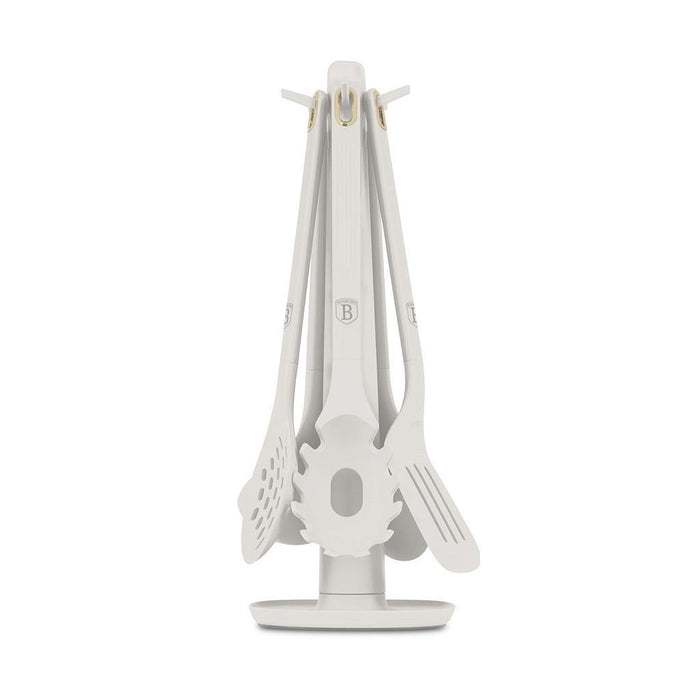 Berlinger Haus Bazar Jgo de Cubiertos p/cocinar c/soporte 6 pcs matt cream