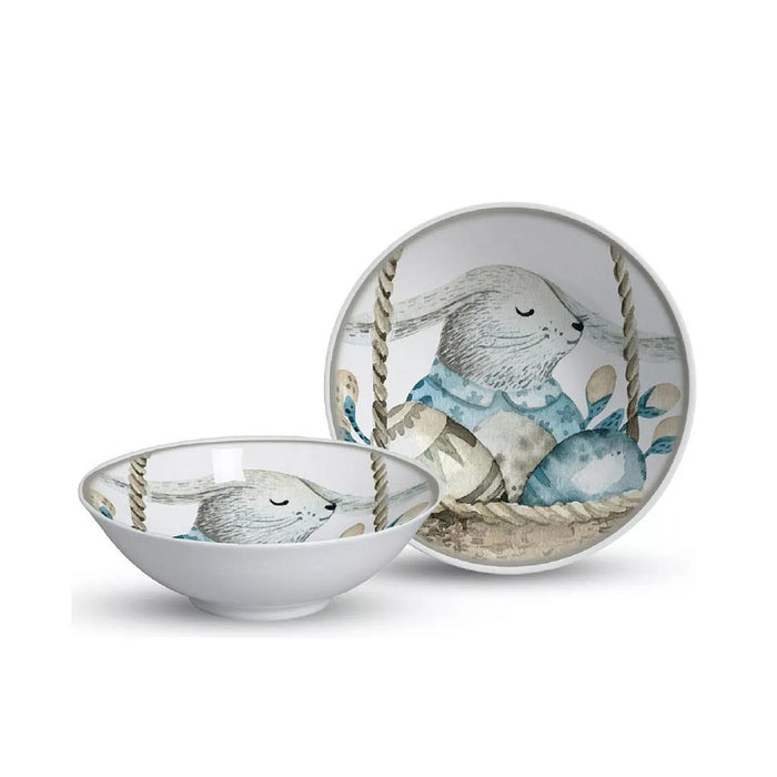 7908199430093 ALLEANZA BAZAR BOWL DECORADO COELHOALT. 4.7 CMVOL. 300 ML
