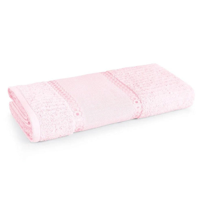 7909156583586 KARSTEN TOALLA ROSTRO PASA FITAS BORDAR 49X80 ROSA