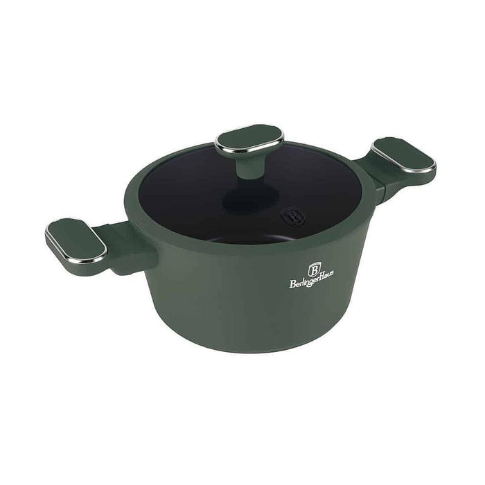 5999108482915 BERLIGER HAUS BAZAR CACEROLA C/TAPA 28 CM MATTE GREEN COLECCION