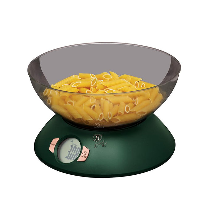 Berlinger Haus Bazar Báscula de cocina con bowl Coleccion Emerald