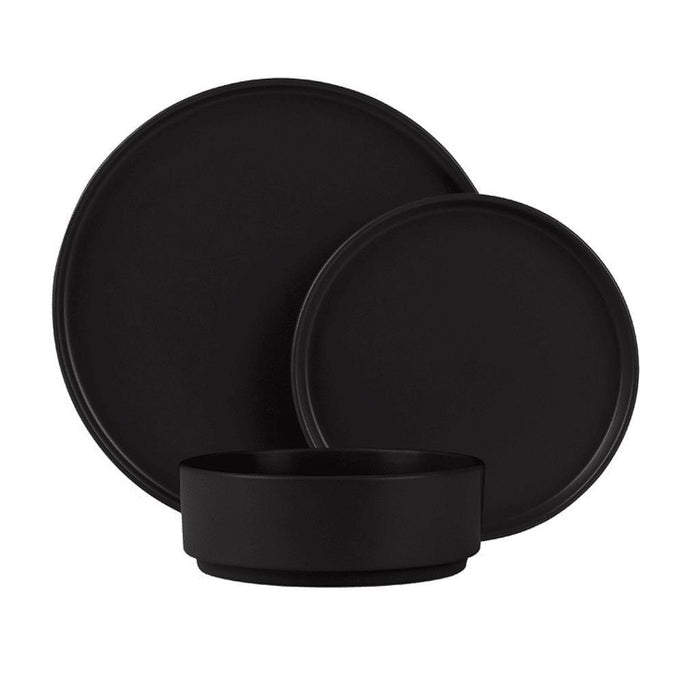 5999108476389 Berlinger Haus Bazar 18 Pcs jgo Platos Matt Black