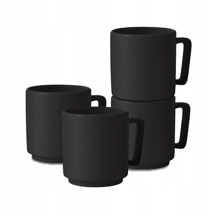 5999108476488 BERLIGER HAUS BAZAR 4 PCS MUG SET MATT BLACK
