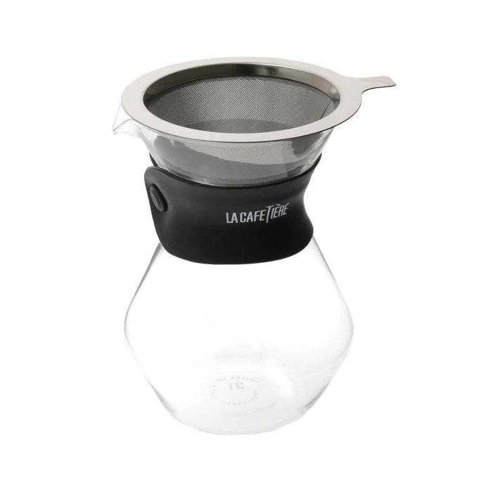 La Cafeterie Bazar Jarra de vidrio y gotero de cafe 3 Tazas Caja de Reglo