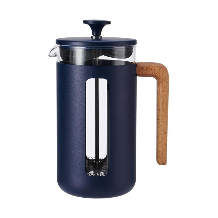 La Cafeterie Bazar Cafetera de Acero Inox 8 Tazas Navy Caja de Regalo