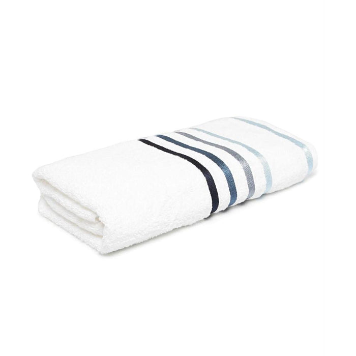 7909156241783 KARSTEN TOALLA DE BANO LUMINA 70X140 BLANCO/AZUL