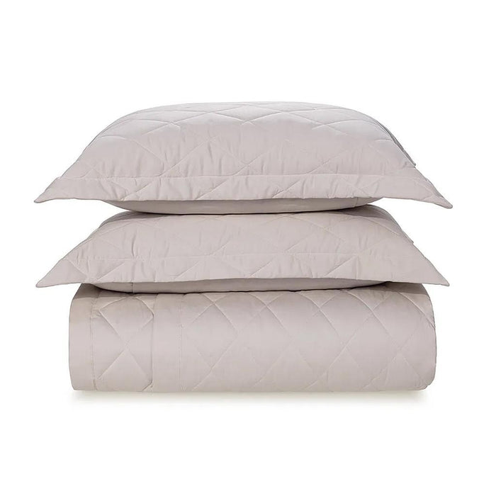 7909156969335 KARSTEN CUBRE CAMA C/PORTA ALMOHADA BOSSA 240X260 PRATA