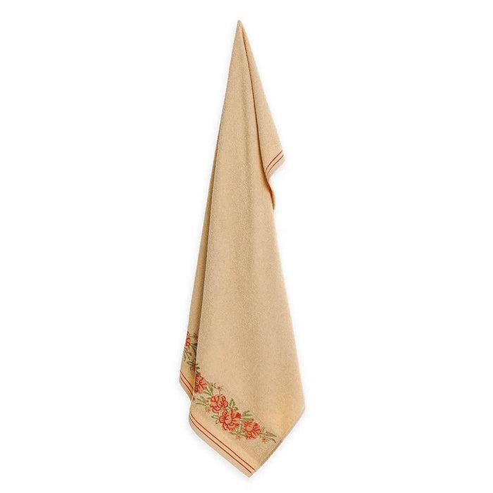 7909156833841 KARSTEN TOALLA BANO GARDENIA 70X140 ARGILA/SALMON