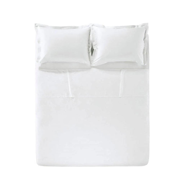 7909156422120 KARSTEN JUEGO SABANA LISS BLANCO CASAL 220X240