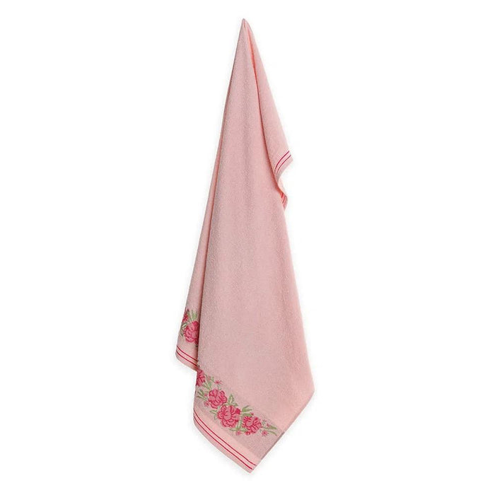 7909156833896 KARSTEN TOALLA BANO GARDENIA 70X140 EUFORIA/ROJO