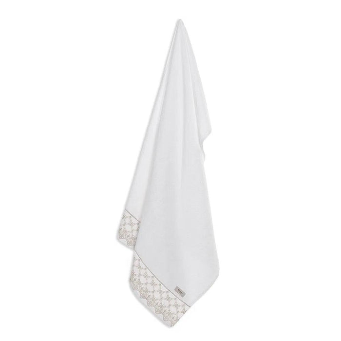 7909156685846 KARSTEN TOALLA BANO CONSTANZA 70X140 BLANCO/BEIGE