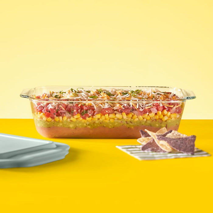 071160116498 PYREX PROFUNDO 3L OBLONG BAKING DISH C/TAPA