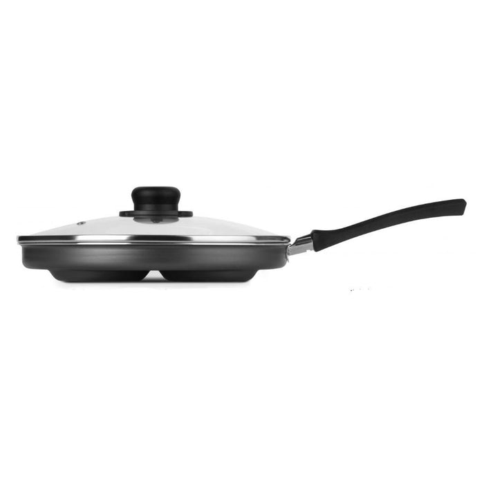 7896398333096 MULTIFLON BAZAR GOURMET SARTEN 4 HUEVO C/RTAPA NEGRO
